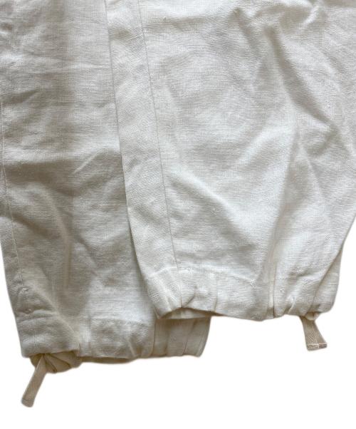 HUMAN WOMAN（ヒューマンウーマン）HUMAN WOMAN (ヒューマンウーマン) ヘンプキャンバスカーゴパンツ 077-3930401 ホワイト サイズ:Mの古着・服飾アイテム