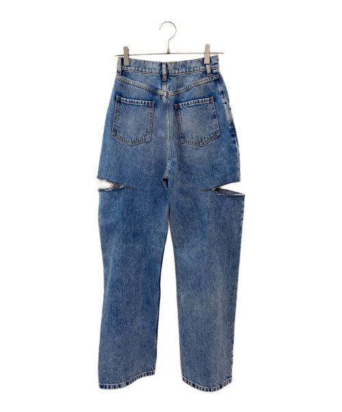 Maison Margiela（メゾンマルジェラ）Maison Margiela (メゾンマルジェラ) スラッシュディテールデニムパンツ ブルー サイズ:36の古着・服飾アイテム