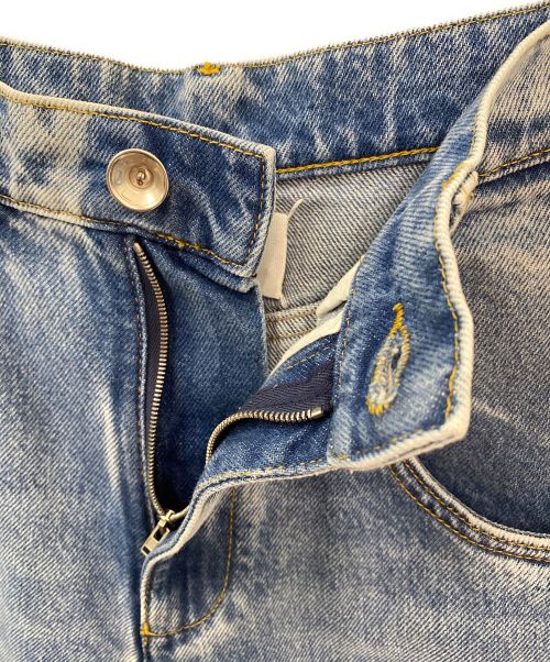 Maison Margiela（メゾンマルジェラ）Maison Margiela (メゾンマルジェラ) スラッシュディテールデニムパンツ ブルー サイズ:36の古着・服飾アイテム