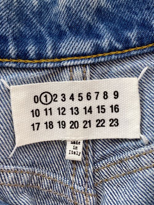 Maison Margiela（メゾンマルジェラ）Maison Margiela (メゾンマルジェラ) スラッシュディテールデニムパンツ ブルー サイズ:36の古着・服飾アイテム