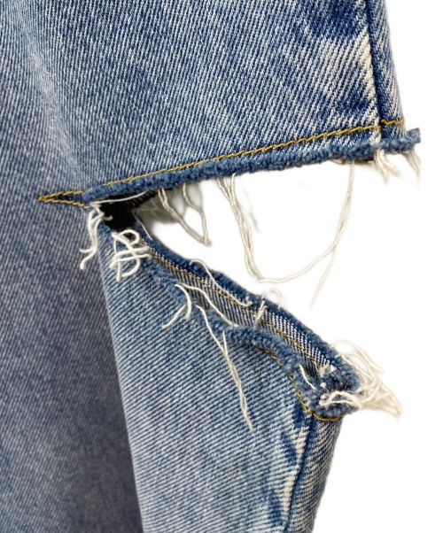 Maison Margiela（メゾンマルジェラ）Maison Margiela (メゾンマルジェラ) スラッシュディテールデニムパンツ ブルー サイズ:36の古着・服飾アイテム