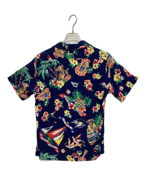 POLO RALPH LAUREN（ポロ・ラルフローレン）POLO RALPH LAUREN (ポロ・ラルフローレン) アロハシャツ ネイビー サイズ:XSの古着・服飾アイテム