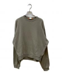 MAISON EUREKA（メゾンエウレカ）の古着「SLACK SWEAT SHIRT」｜ベージュ