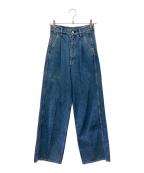 holidayホリデー）の古着「TUCK DENIM PANTS」｜インディゴ