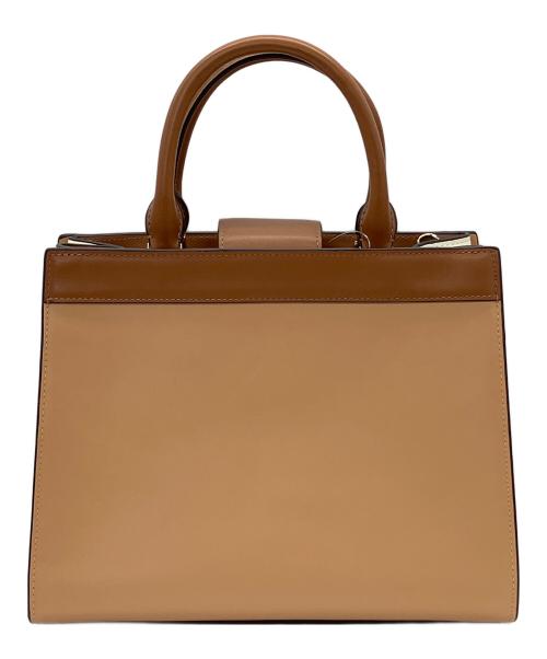 Kate Spade（ケイトスペード）Kate Spade (ケイトスペード) リーガン カラーブロック サッチェル ブラウン 未使用品の古着・服飾アイテム