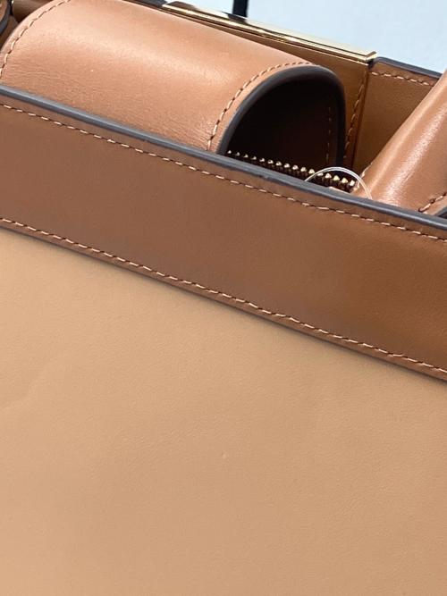 Kate Spade（ケイトスペード）Kate Spade (ケイトスペード) リーガン カラーブロック サッチェル ブラウン 未使用品の古着・服飾アイテム