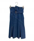 UNITED TOKYOユナイテッドトーキョー）の古着「トレンチライクスカート」｜インディゴ