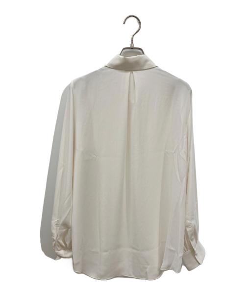 Col Pierrot（コルピエロ）Col Pierrot (コルピエロ) ビッグカラージョーゼットブラウス ホワイト サイズ:FREEの古着・服飾アイテム