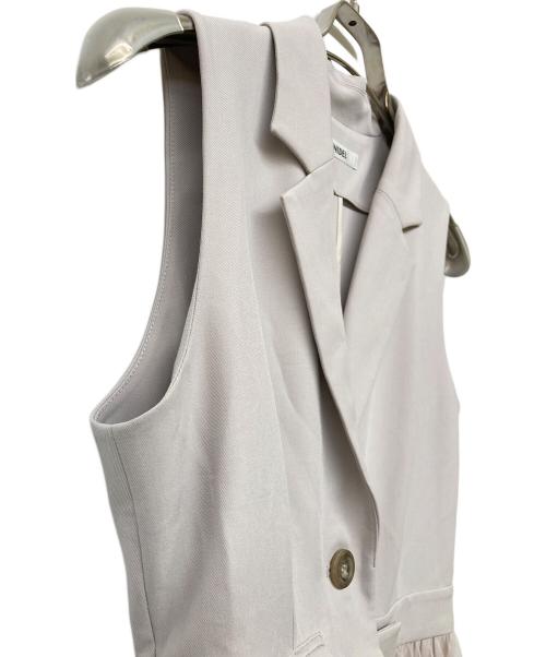Snidel（スナイデル）Snidel (スナイデル) スイッチングデザインワンピース ピンクベージュ 未使用品の古着・服飾アイテム