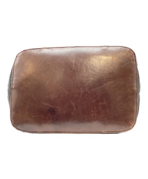 PRADA（プラダ）PRADA (プラダ) レザーポーチ付シースルートートバッグ ダークブラウン サイズ:表記なしの古着・服飾アイテム