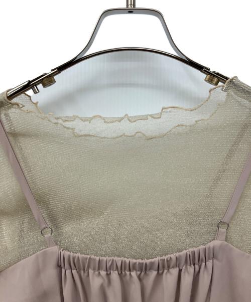 idem（イデム）idem (イデム) glitter×flower pretty lace dress ピンク サイズ:Fの古着・服飾アイテム