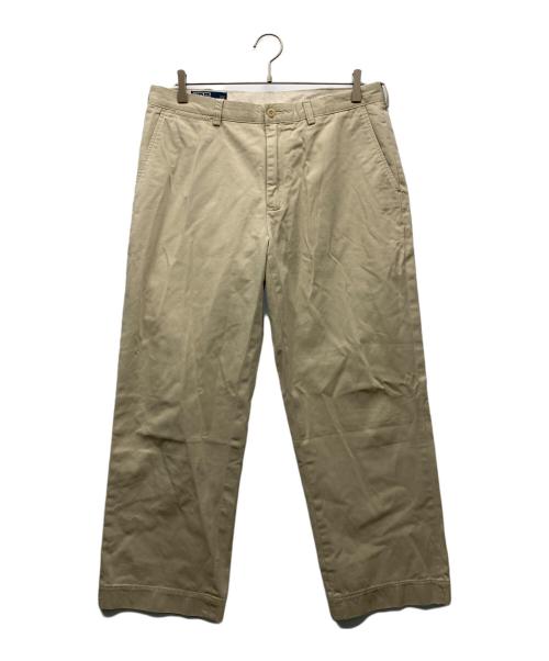 POLO RALPH LAUREN（ポロ・ラルフローレン）POLO RALPH LAUREN (ポロ・ラルフローレン) プレストンパンツ ベージュ サイズ:35の古着・服飾アイテム