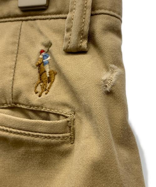 POLO RALPH LAUREN（ポロ・ラルフローレン）POLO RALPH LAUREN (ポロ・ラルフローレン) リペア加工チノパン ブラウン サイズ:32の古着・服飾アイテム