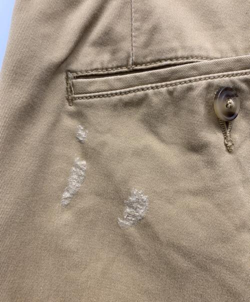 POLO RALPH LAUREN（ポロ・ラルフローレン）POLO RALPH LAUREN (ポロ・ラルフローレン) リペア加工チノパン ブラウン サイズ:32の古着・服飾アイテム