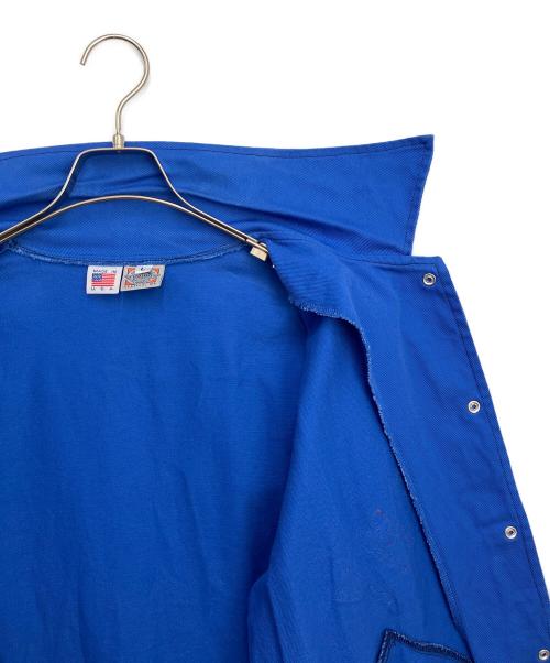 EBBETS FIELD FLANNELS（エベッツフィールドフランネルズ）EBBETS FIELD FLANNELS (エベッツフィールドフランネルズ) コーチジャケット ブルー サイズ:Lの古着・服飾アイテム