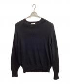 HERILLヘリル）の古着「Cotton code Crew neck」｜ブラック
