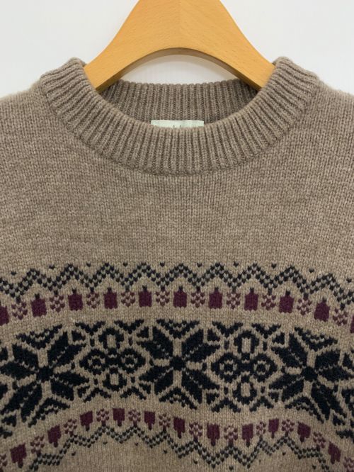 HERILL（ヘリル）HERILL (ヘリル) Blacksheep Snow RaggSweater ブラウン サイズ:3の古着・服飾アイテム
