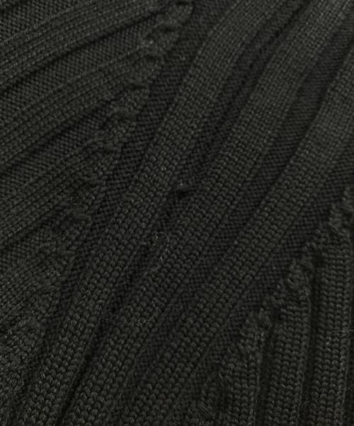 allureville（アルアバイル）allureville (アルアバイル) ファーカフスニット ブラック サイズ:2の古着・服飾アイテム