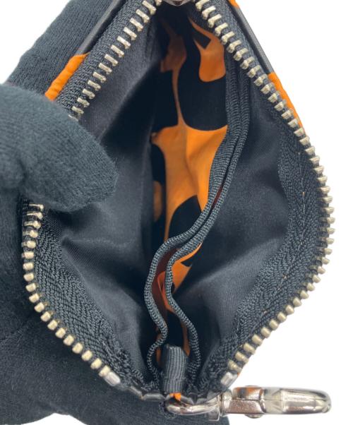 COMME des GARCONS（コムデギャルソン）COMME des GARCONS (コムデギャルソン) PORTER (ポーター) HELMET BAG(S) ブラック×オレンジの古着・服飾アイテム