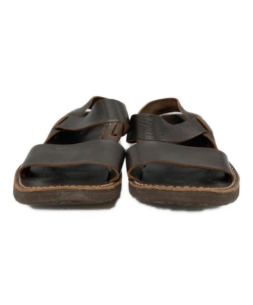 ARTS&SCIENCE（アーツアンドサイエンス）ARTS&SCIENCE (アーツアンドサイエンス) レザーサンダル ブラウン サイズ:-の古着・服飾アイテム