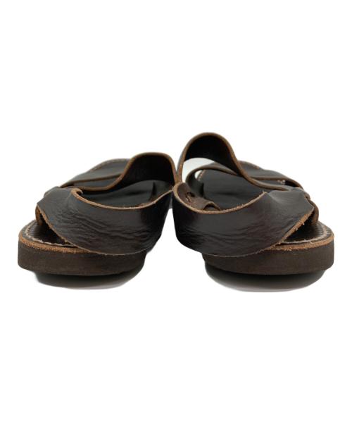 ARTS&SCIENCE（アーツアンドサイエンス）ARTS&SCIENCE (アーツアンドサイエンス) レザーサンダル ブラウン サイズ:-の古着・服飾アイテム