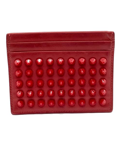 Christian Louboutin（クリスチャン・ルブタン）Christian Louboutin (クリスチャン・ルブタン) カードケース レッドの古着・服飾アイテム