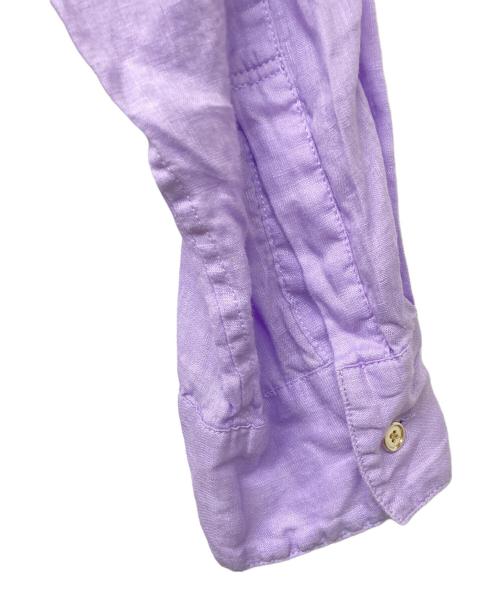 Spick and Span（スピック＆スパン）Spick and Span (スピックアンドスパン) 80リネンカシュクールビッグシャツ バイオレット サイズ:‐の古着・服飾アイテム