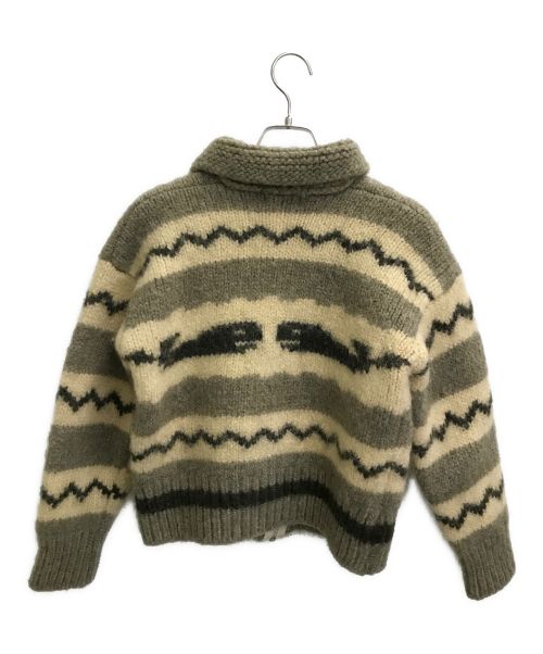 GEMBONY（ジェムボニー）GEMBONY (ジェムボニー) カウチンニットカーディガン グレー サイズ:-の古着・服飾アイテム