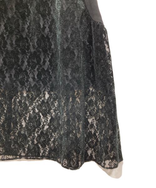 LOKITHO（ロキト）LOKITHO (ロキト) 切替レーススカート ブラック サイズ:1の古着・服飾アイテム