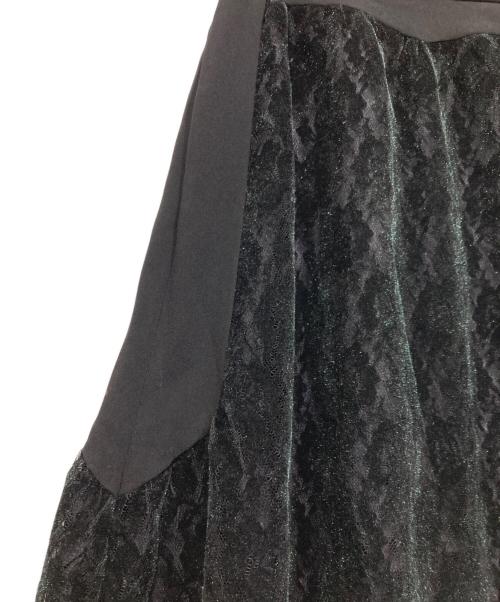 LOKITHO（ロキト）LOKITHO (ロキト) 切替レーススカート ブラック サイズ:1の古着・服飾アイテム