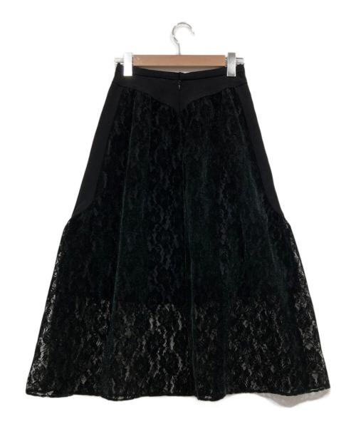 LOKITHO（ロキト）LOKITHO (ロキト) 切替レーススカート ブラック サイズ:1の古着・服飾アイテム