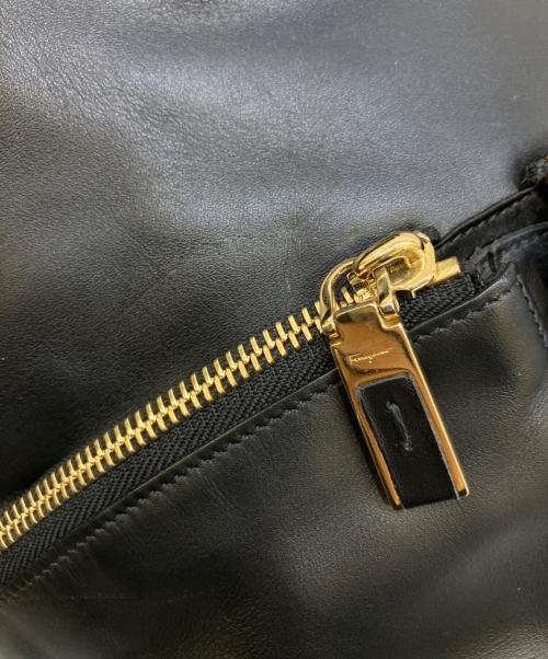 Salvatore Ferragamo（サルヴァトーレ フェラガモ）Salvatore Ferragamo (サルヴァトーレ フェラガモ) ガンチーニリュック ブラックの古着・服飾アイテム