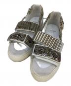 TOGA PULLAトーガ プルラ）の古着「METAL SNEAKER SANDALS」｜ホワイト