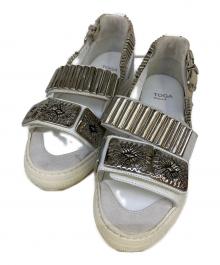 TOGA PULLA（トーガ プルラ）の古着「METAL SNEAKER SANDALS」｜ホワイト