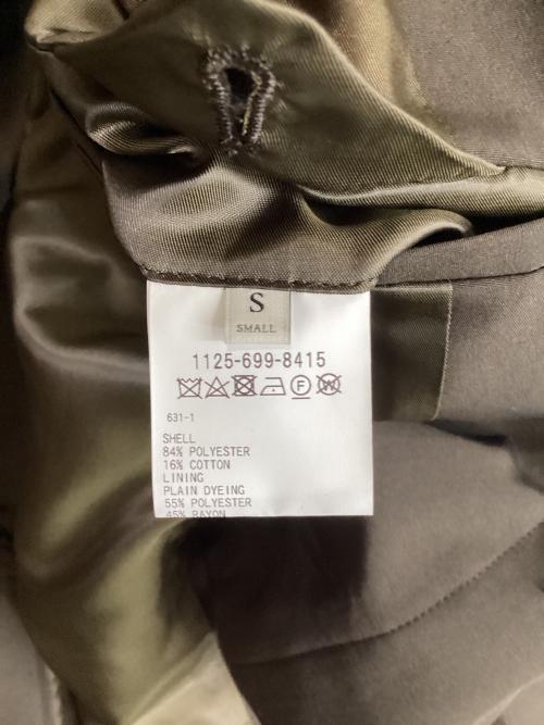 UNITED ARROWS（ユナイテッドアローズ）UNITED ARROWS (ユナイテッドアローズ) ウェザークロス ラグランスリーブ バルカラーコート ブラウン サイズ:Sの古着・服飾アイテム