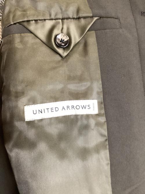UNITED ARROWS（ユナイテッドアローズ）UNITED ARROWS (ユナイテッドアローズ) ウェザークロス ラグランスリーブ バルカラーコート ブラウン サイズ:Sの古着・服飾アイテム