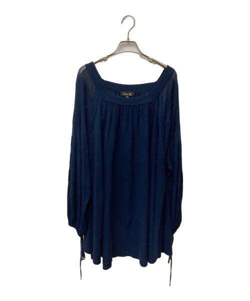 DRAWER（ドゥロワー）DRAWER (ドゥロワー) カフタン ニット 6513-299-0799 ネイビー サイズ:１の古着・服飾アイテム