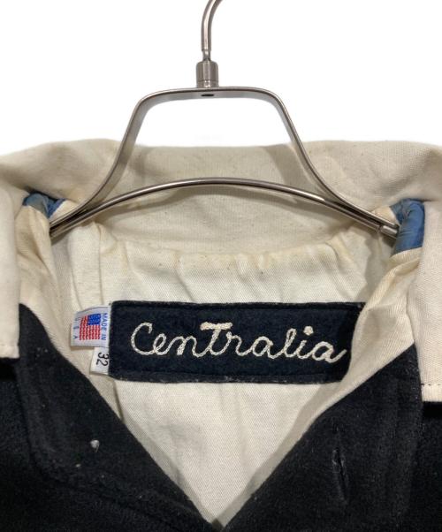 skookum（スクーカム）skookum (スクーカム) ウールｘレザーフーディスタジャン ブラック サイズ:32の古着・服飾アイテム