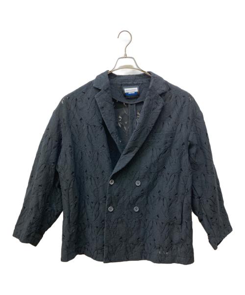 MAISON SPECIAL（メゾンスペシャル）MAISON SPECIAL (メゾンスペシャル) リーフレースプライムオーバーダブルテーラードジャケット ブラック サイズ:2の古着・服飾アイテム