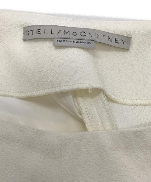 STELLA McCARTNEY（ステラマッカートニー）STELLA McCARTNEY (ステラマッカートニー) High-Waisted Flared Trousers ホワイト サイズ:42の古着・服飾アイテム