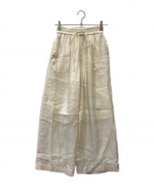 SACRA（サクラ）の古着「SILK NYLON ORGANDY PANTS」｜ベージュ