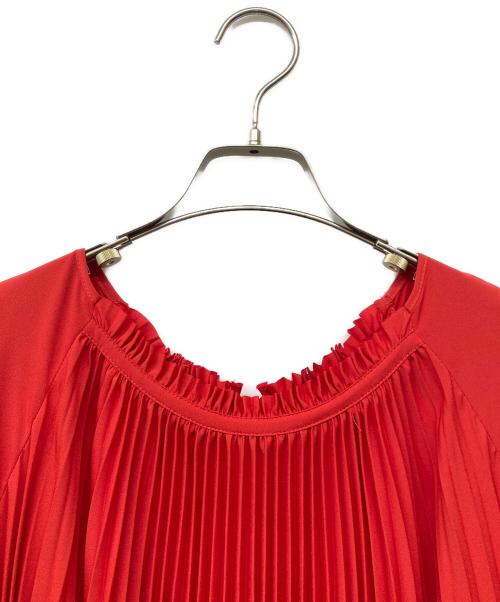 ESCADA（エスカーダ）ESCADA (エスカーダ) プリーツドレス レッド サイズ:38の古着・服飾アイテム