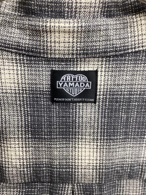 TATTOO STUDIO YAMADA（タトゥースタジオヤマダ）TATTOO STUDIO YAMADA (タトゥースタジオヤマダ) オンブレチェックシャツ グレー サイズ:XLの古着・服飾アイテム