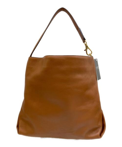 LAUREN RALPH LAUREN（ローレンラルフローレン）LAUREN RALPH LAUREN (ローレンラルフローレン) レザー ラージ Kassie ショルダー バッグ ブラウンの古着・服飾アイテム