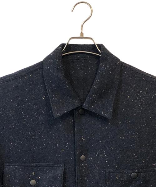 EULLA（エウラ）EULLA (エウラ) NEP WARM JERSEY CPO BLOUSON ネイビー サイズ:３の古着・服飾アイテム