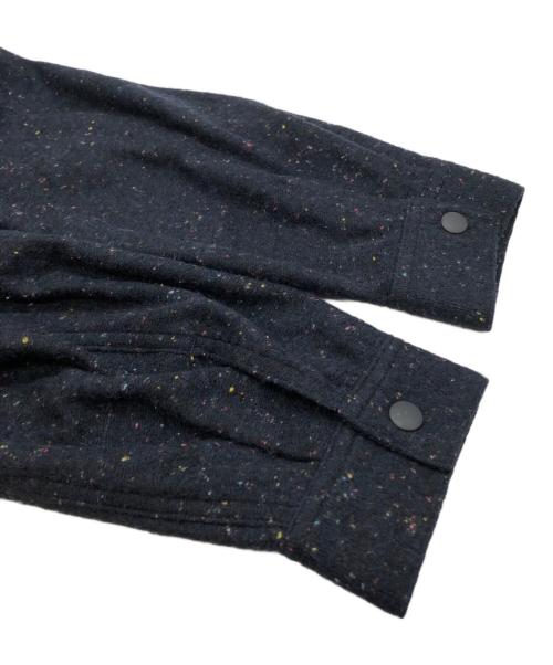 EULLA（エウラ）EULLA (エウラ) NEP WARM JERSEY CPO BLOUSON ネイビー サイズ:３の古着・服飾アイテム