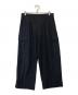 EULLA（エウラ）の古着「NEP WARM JERSEY WIDE CARGO PANT」｜ネイビー