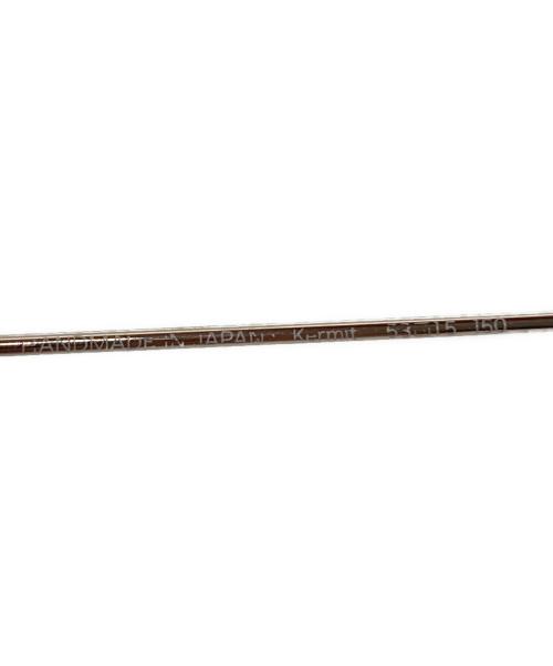 YUICHI TOYAMA（ユウイチトヤマ）YUICHI TOYAMA (ユウイチトヤマ) Kermit サングラス ゴールド・レンズブルー サイズ:53□15-150の古着・服飾アイテム