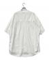 Graphpaper (グラフペーパー) BROAD S/S OVERSIZED BAND COLLAR SHIRT ホワイト サイズ:Free：10000円