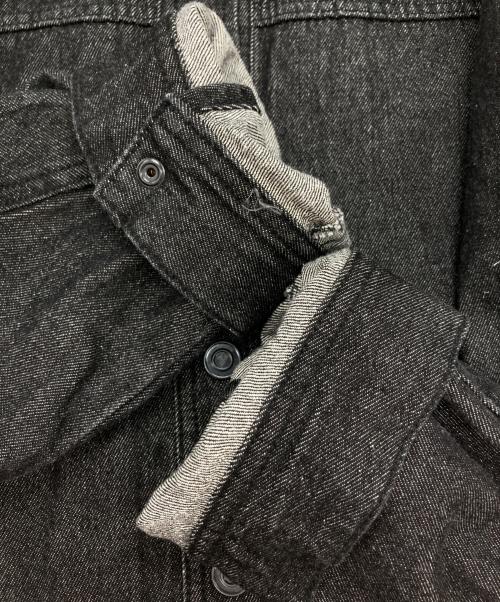 U by SPICK&SPAN（ユー バイ スピック＆スパン）U by Spick&Span (ユー バイ スピック＆スパン) バックハートデニムジャケット ブラック サイズ:38の古着・服飾アイテム